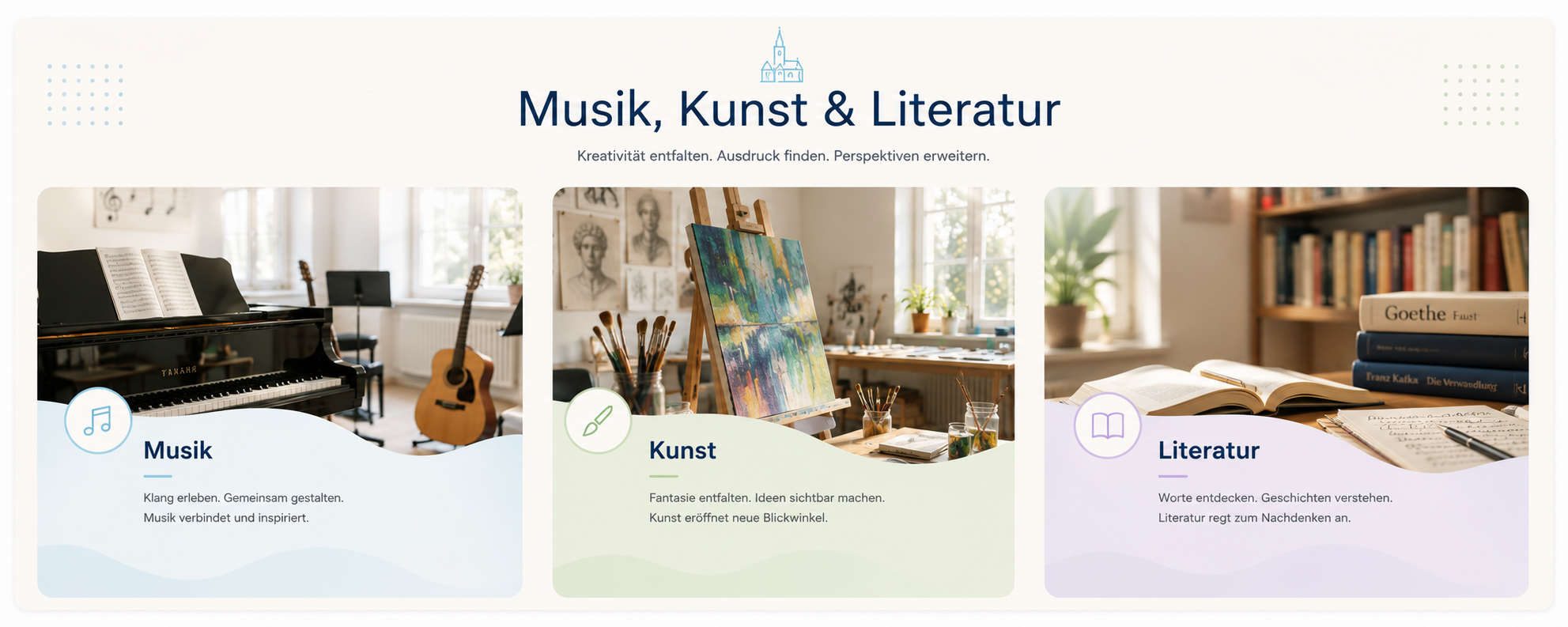 Musik, Kunst und Literatur