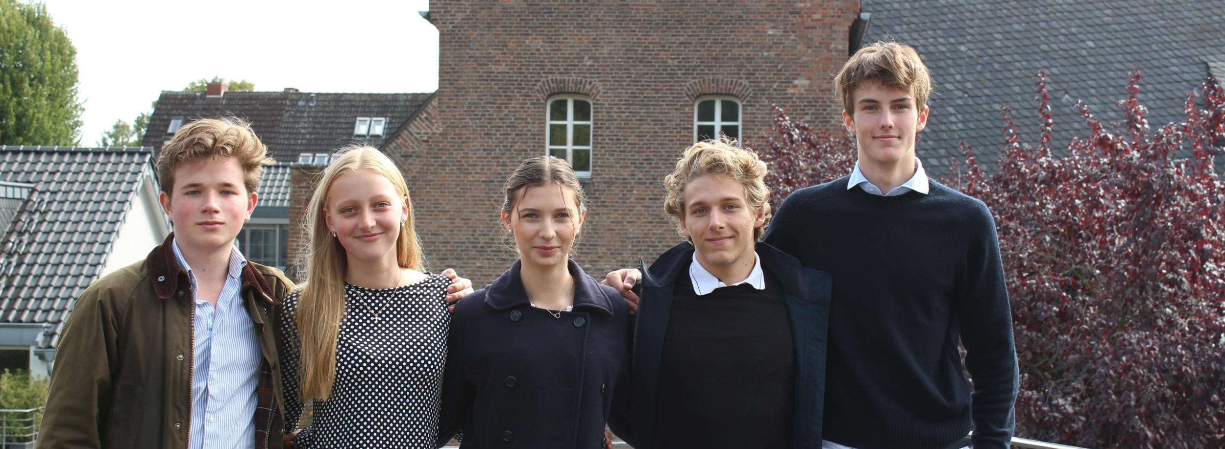 v. links n. rechts Claus Kostuj, Margaretha Klotzbach, Charlotte Wewers, Julius Schäfer, Caspar Bödiger
